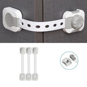 Baby Safety Cabinets Strap Locks for Cabinets, Fridges, Drawers, Toilets etc